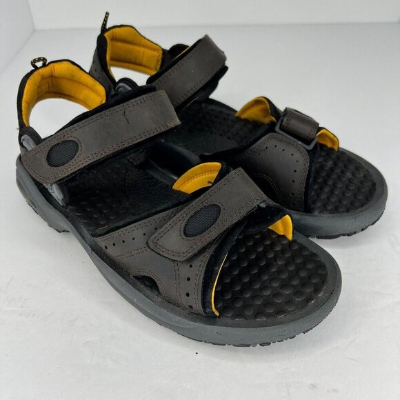 Nunn Bush Mens Gray Dual Comfort Adjustable Upper Straps Size 10M Sandals main image 6